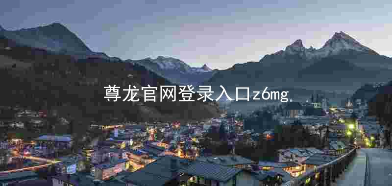 尊龙官网登录入口z6mg